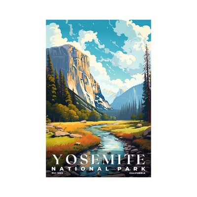 Yosemite National Park Poster, Travel Art, Office Poster, Home Decor | S6 - image1